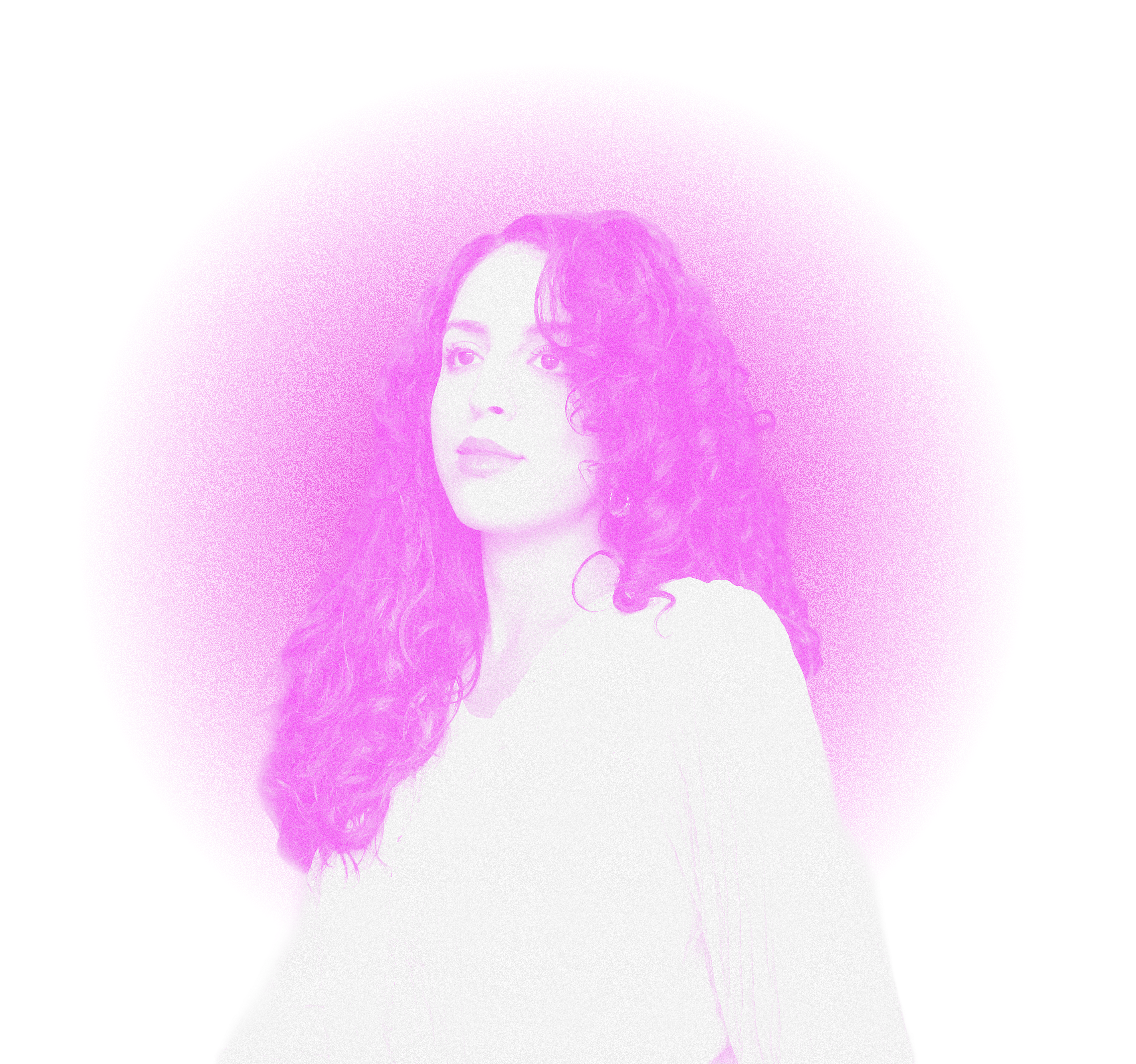 A picture of myself with a pink filter.