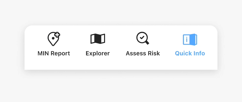Animated GIF of the bottom bar navigation component