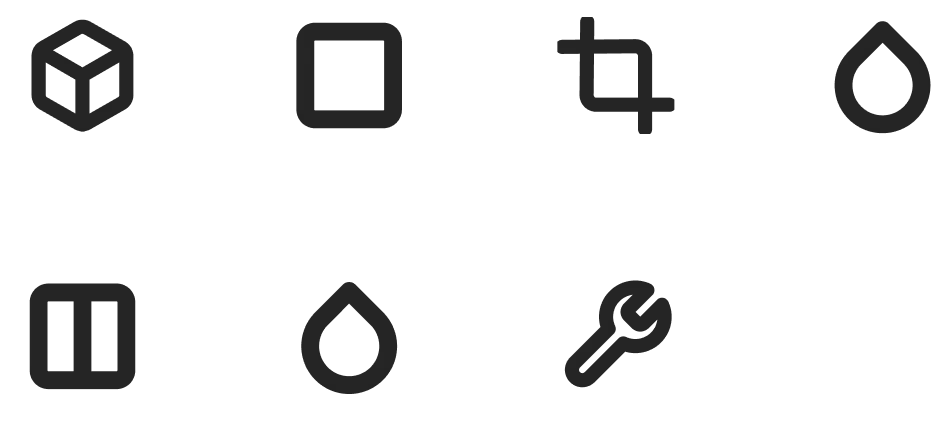 Cloverdale Paint Product Selection Wizard iconography