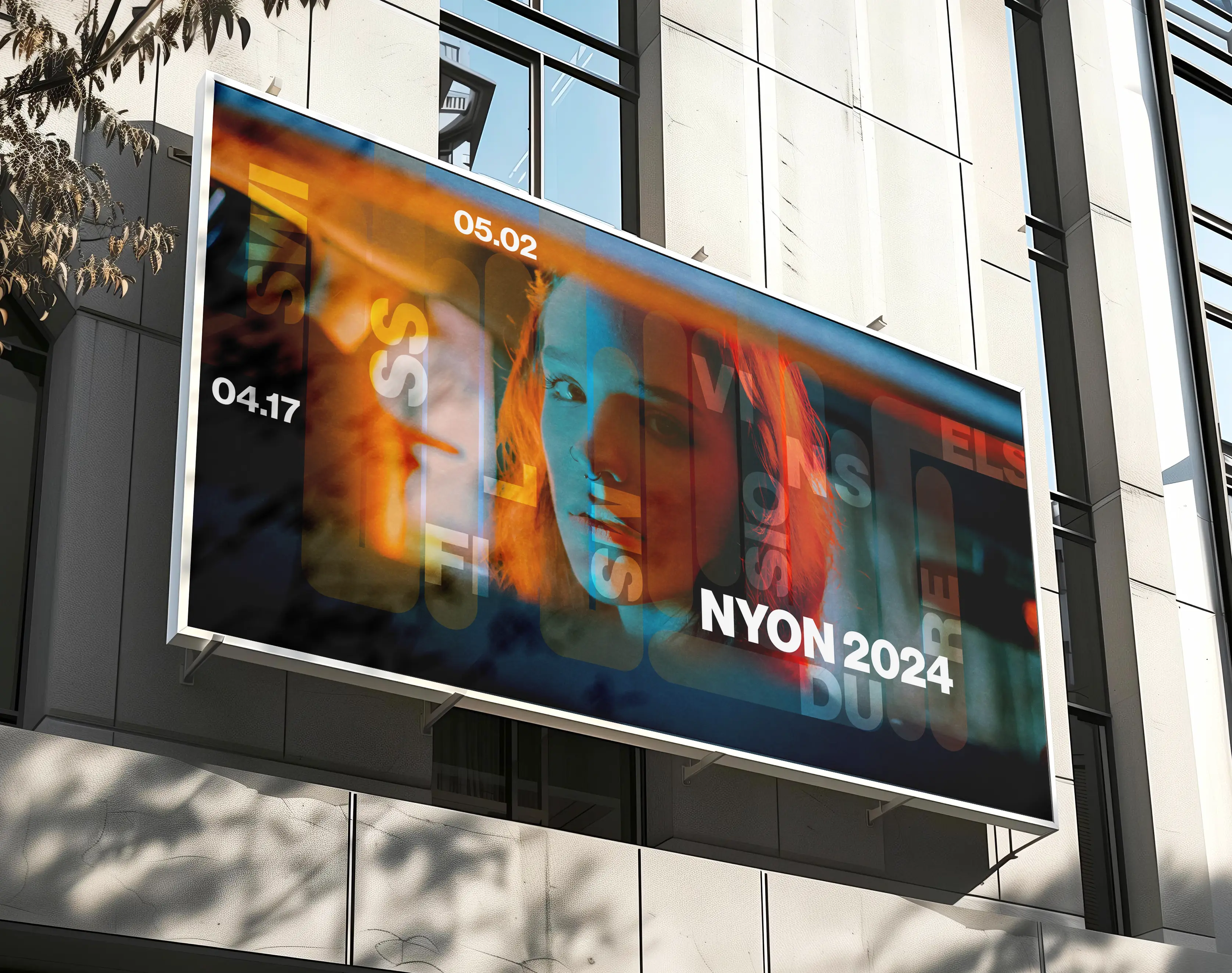Horizontally-oriented promotional poster for Swiss Films Festival